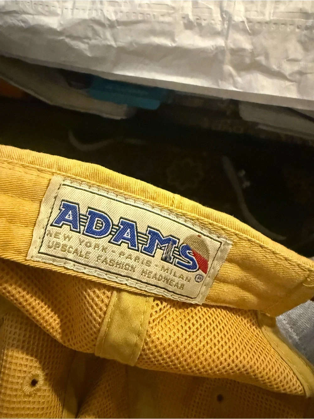 Adams Yellow Kids Embroidered Snake Cap